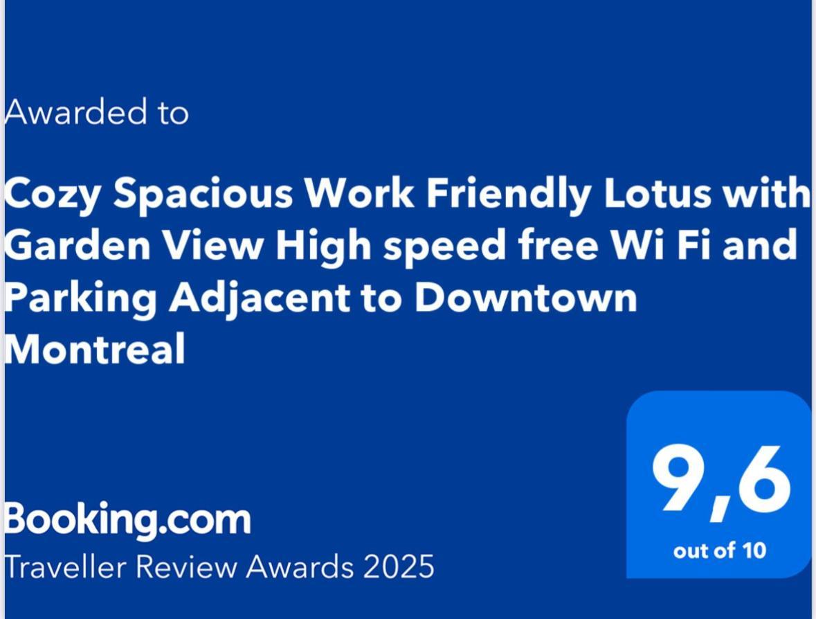 Cozy Spacious Work Friendly Lotus With Garden View High Speed Free Wi Fi And Parking Adjacent To Downtown 蒙特利尔 外观 照片